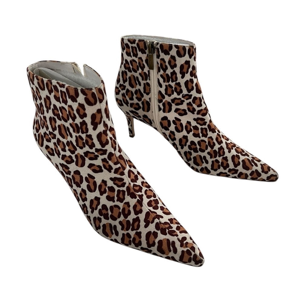 Colin Stuart Brown Leopard Ankle Booties